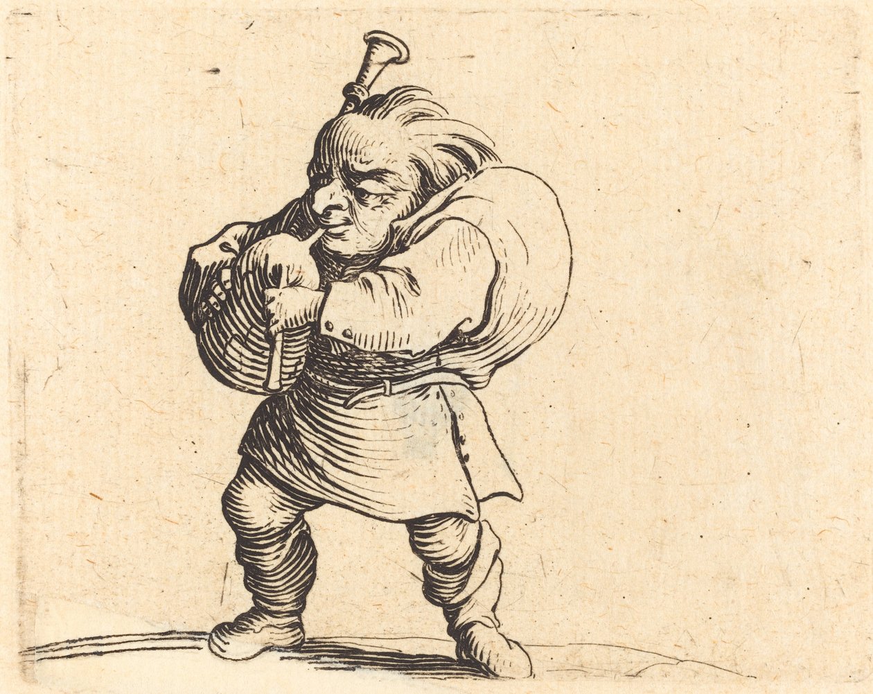 Sækkepibespilleren af Jacques Callot