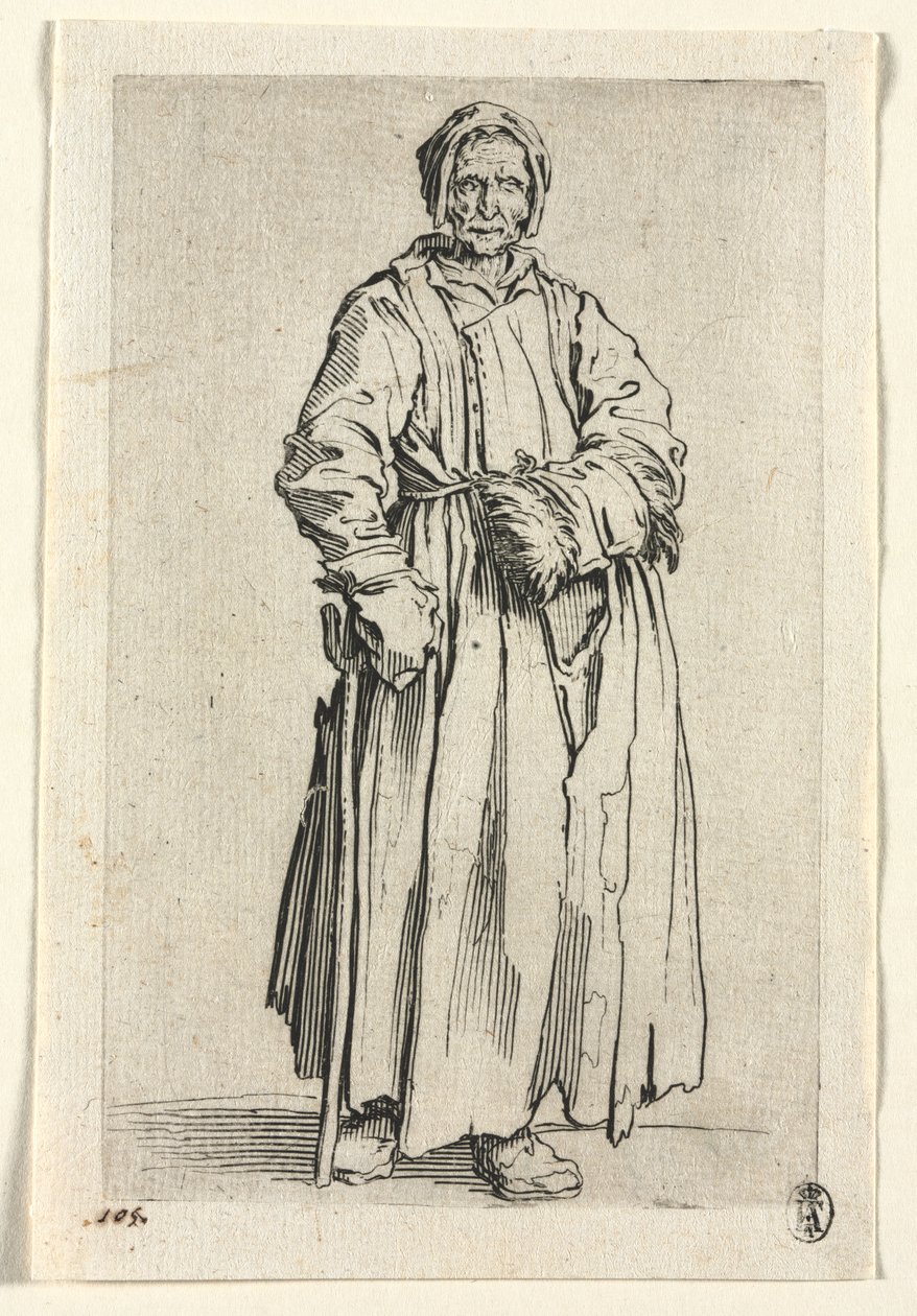 Tiggerne: Enøjet kvinde af Jacques Callot