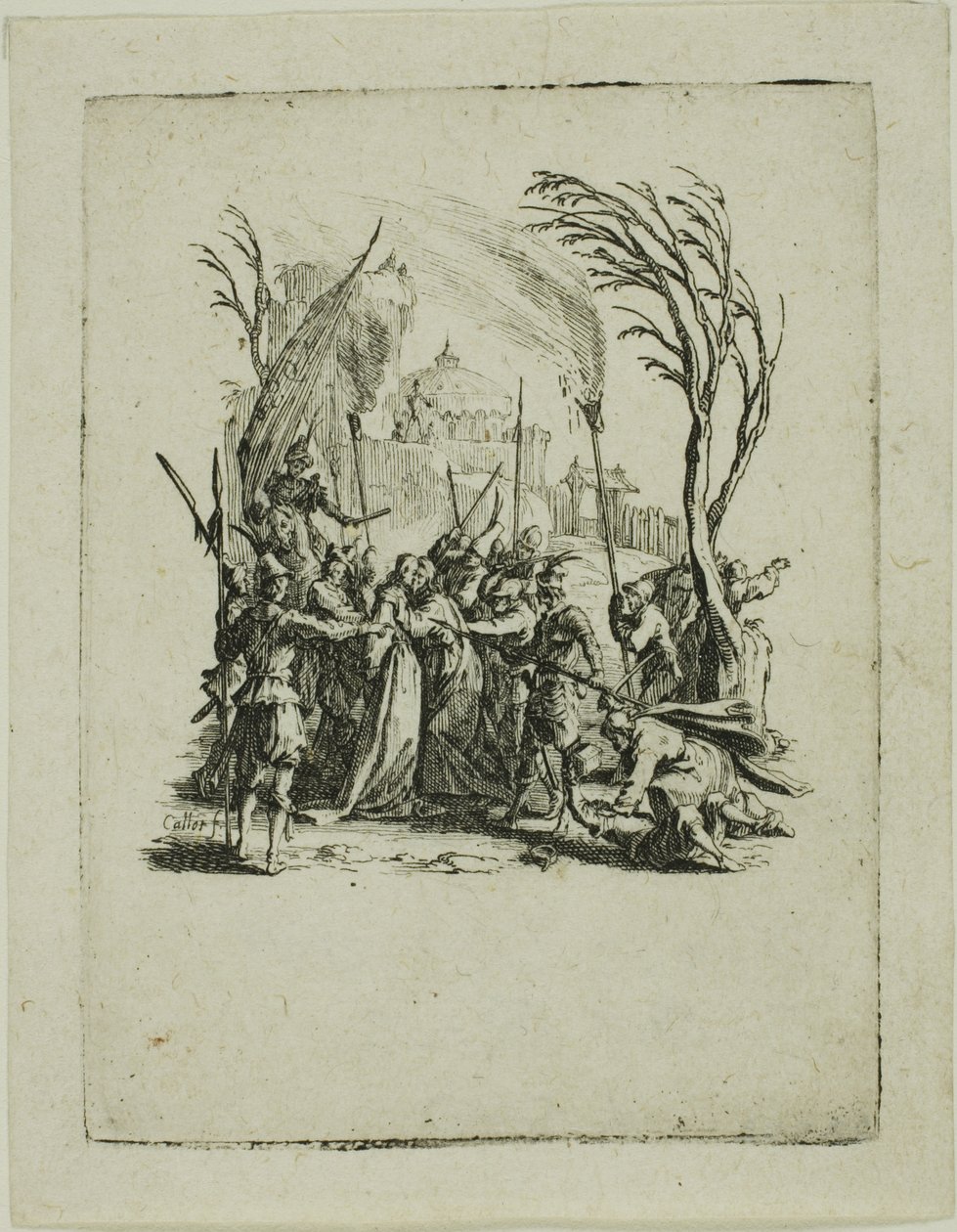 Forræderiet, fra Den Lille Passion af Jacques Callot