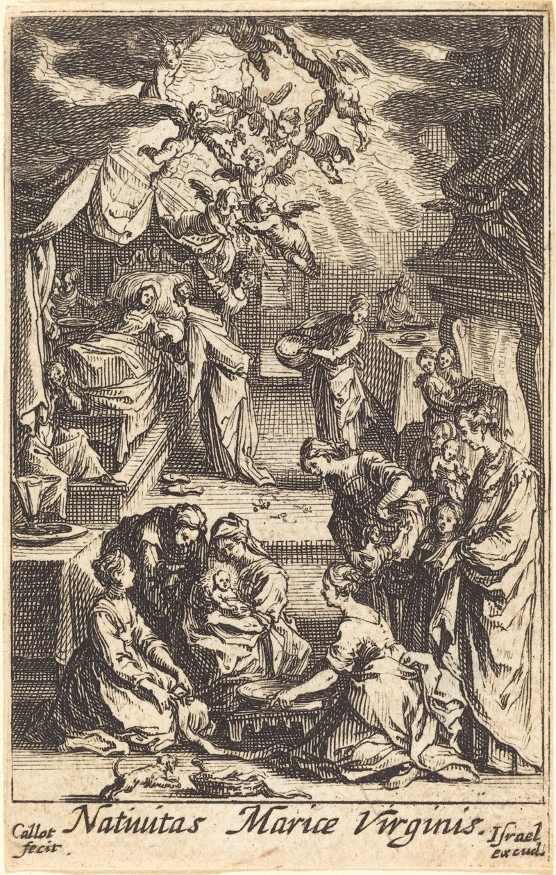 Jomfruens fødsel af Jacques Callot