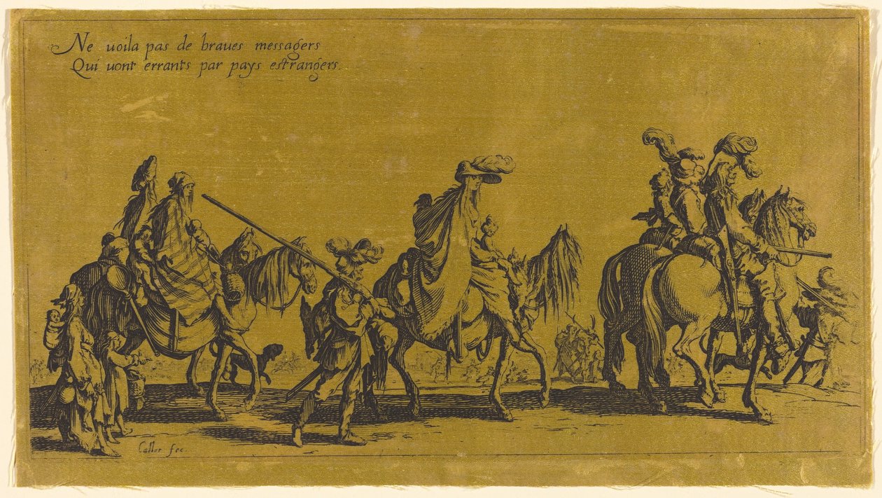Die Bohemiens marschieren: Die Vorhut af Jacques Callot