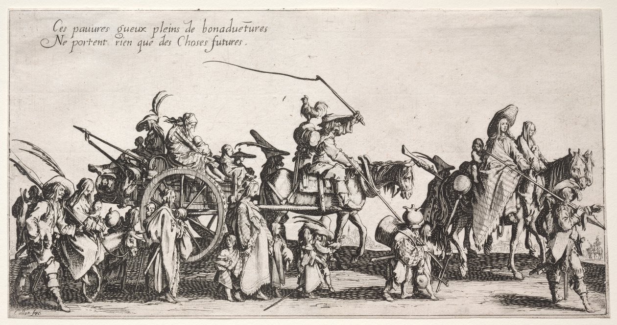 The Bohemians: The Bohemians Marching: The Rear Guard af Jacques Callot