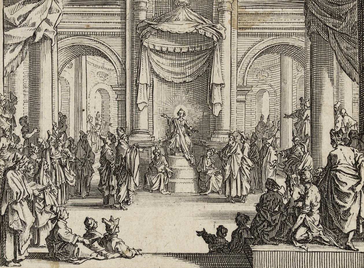 Jesusdrengen blandt lægerne, 1635 af Jacques Callot