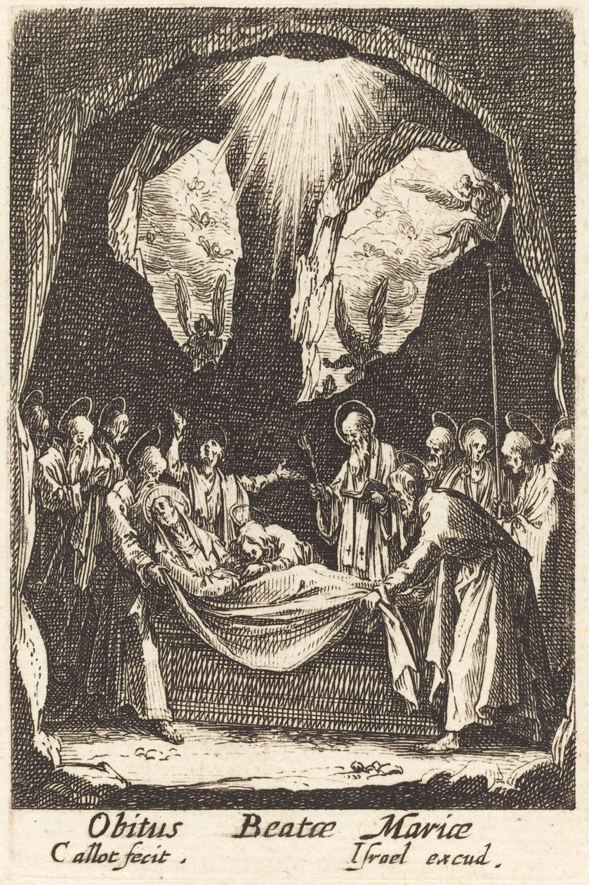 Jomfruens begravelse, i eller efter 1630. af Jacques Callot