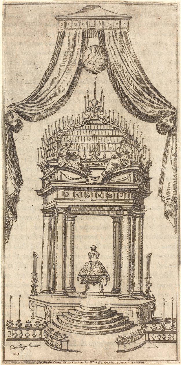 Katafalken af Jacques Callot