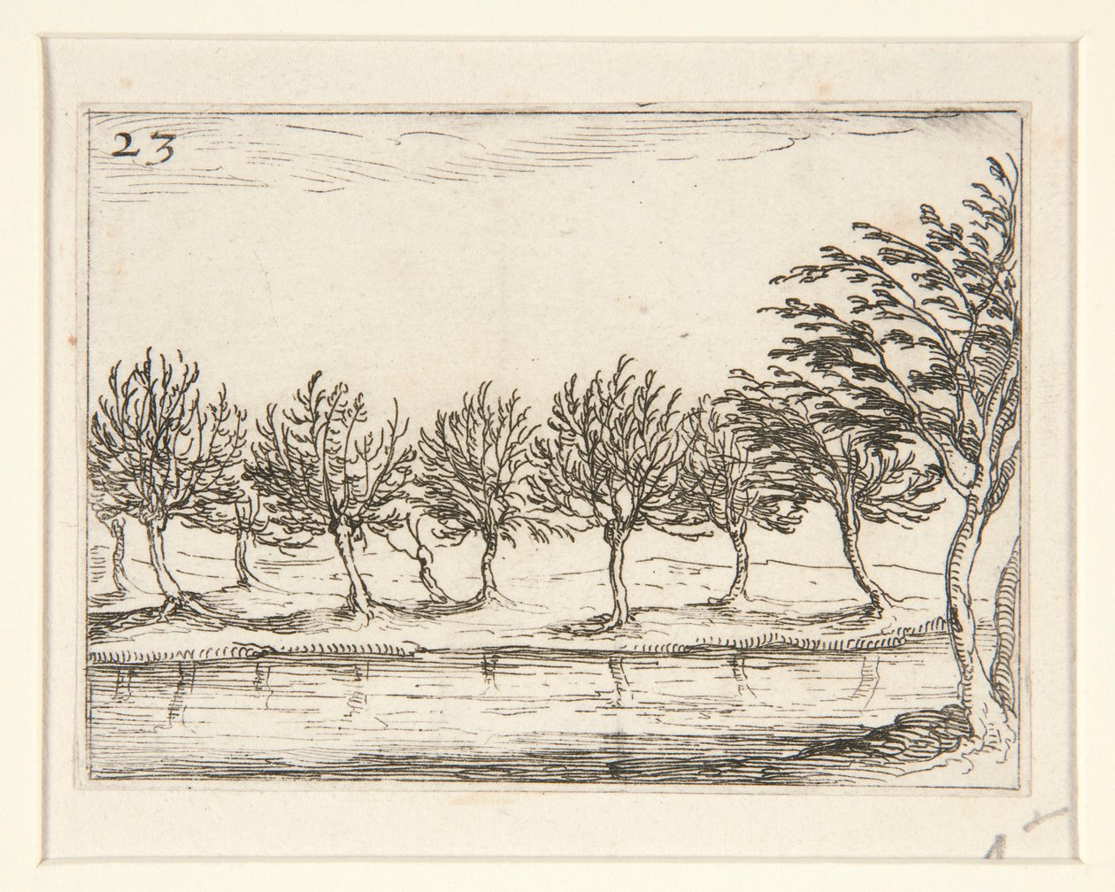 Søjlerne ved Vandkanten - Nr. 23 fra serien af Jacques Callot