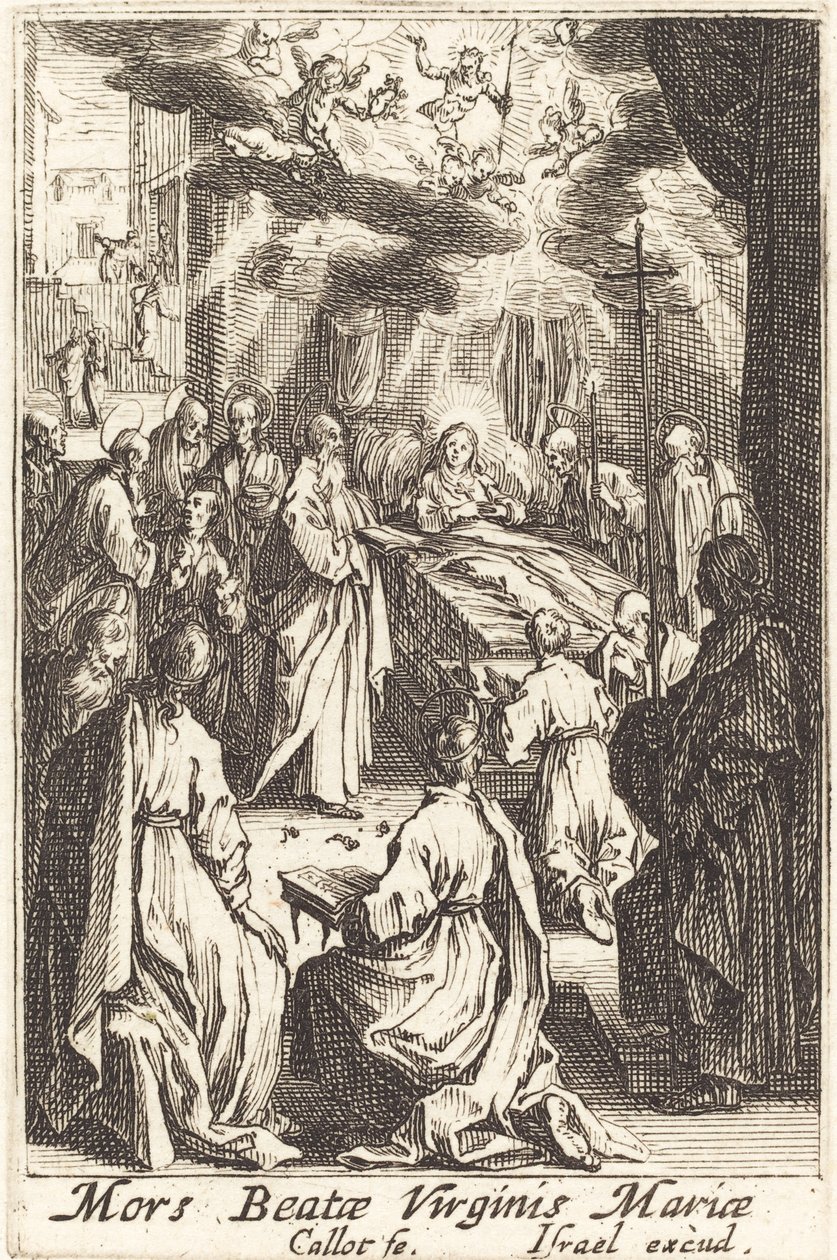 Jomfruens død, i eller efter 1630. af Jacques Callot