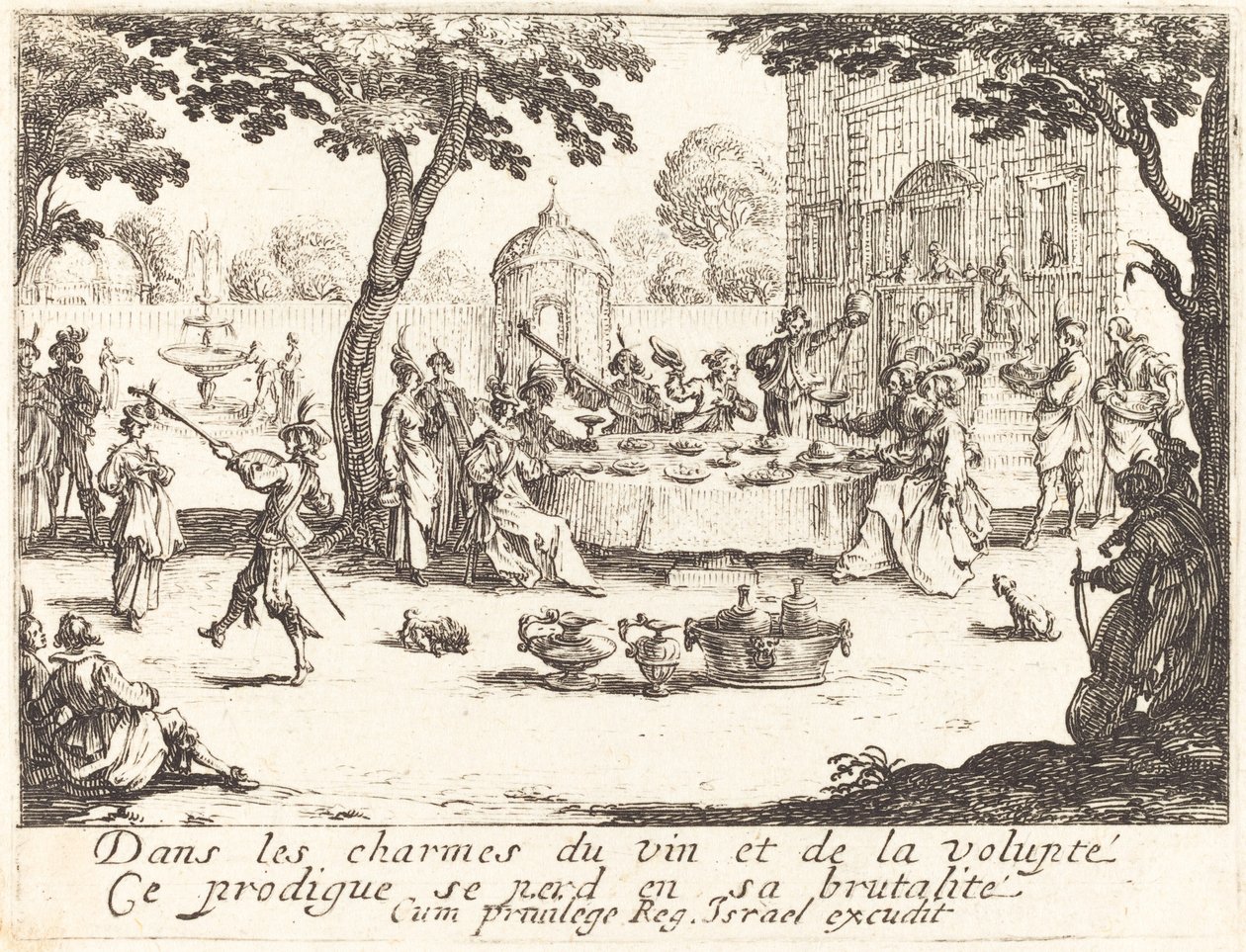 Dissipationen, 1635. af Jacques Callot