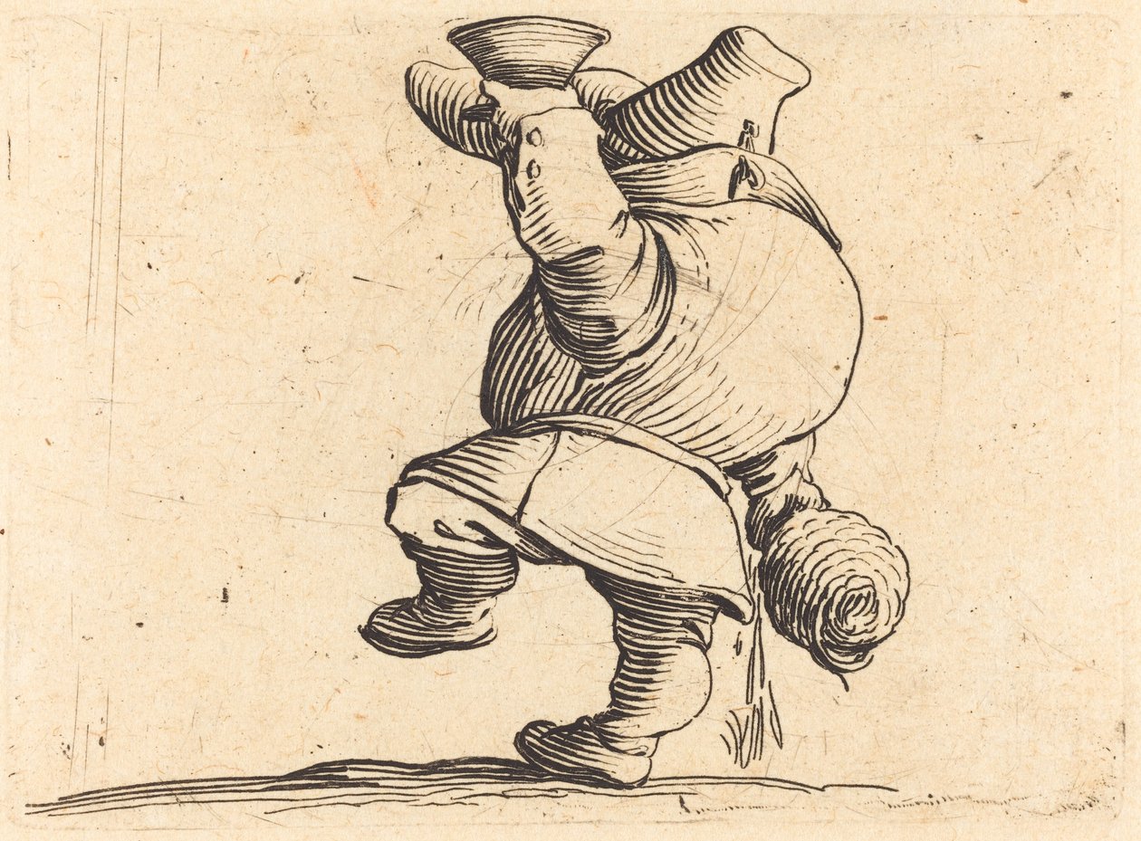 Drikkeren, set bagfra af Jacques Callot