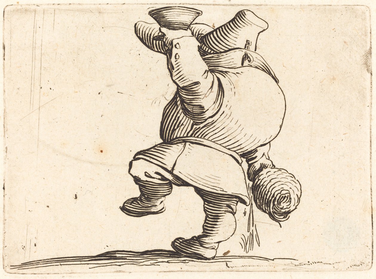 Drikkeren, set bagfra af Jacques Callot