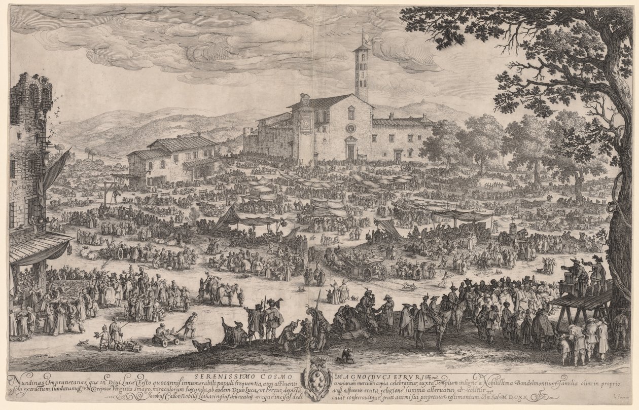 Messen i Impruneta af Jacques Callot