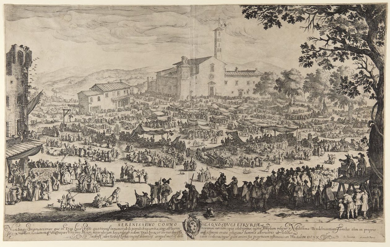 Markedet i Impruneta af Jacques Callot