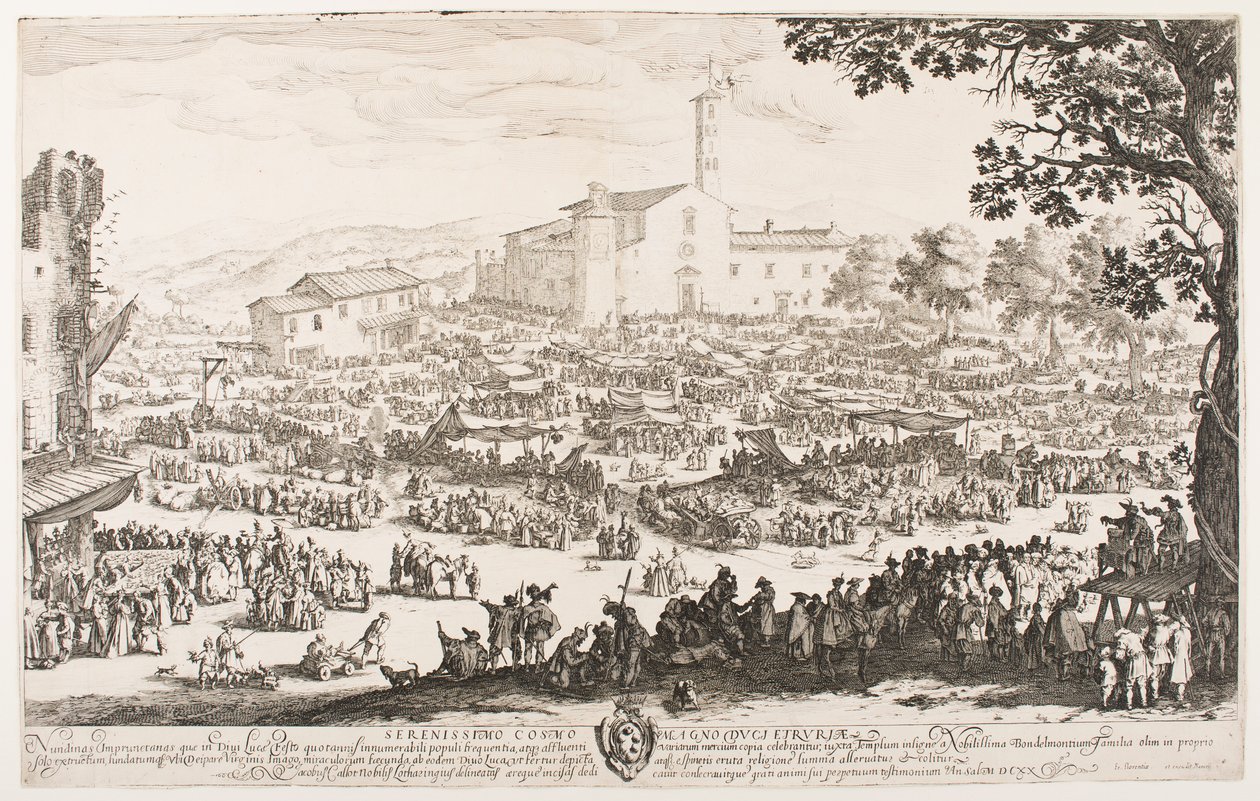 Markedet i L’Impruneta af Jacques Callot