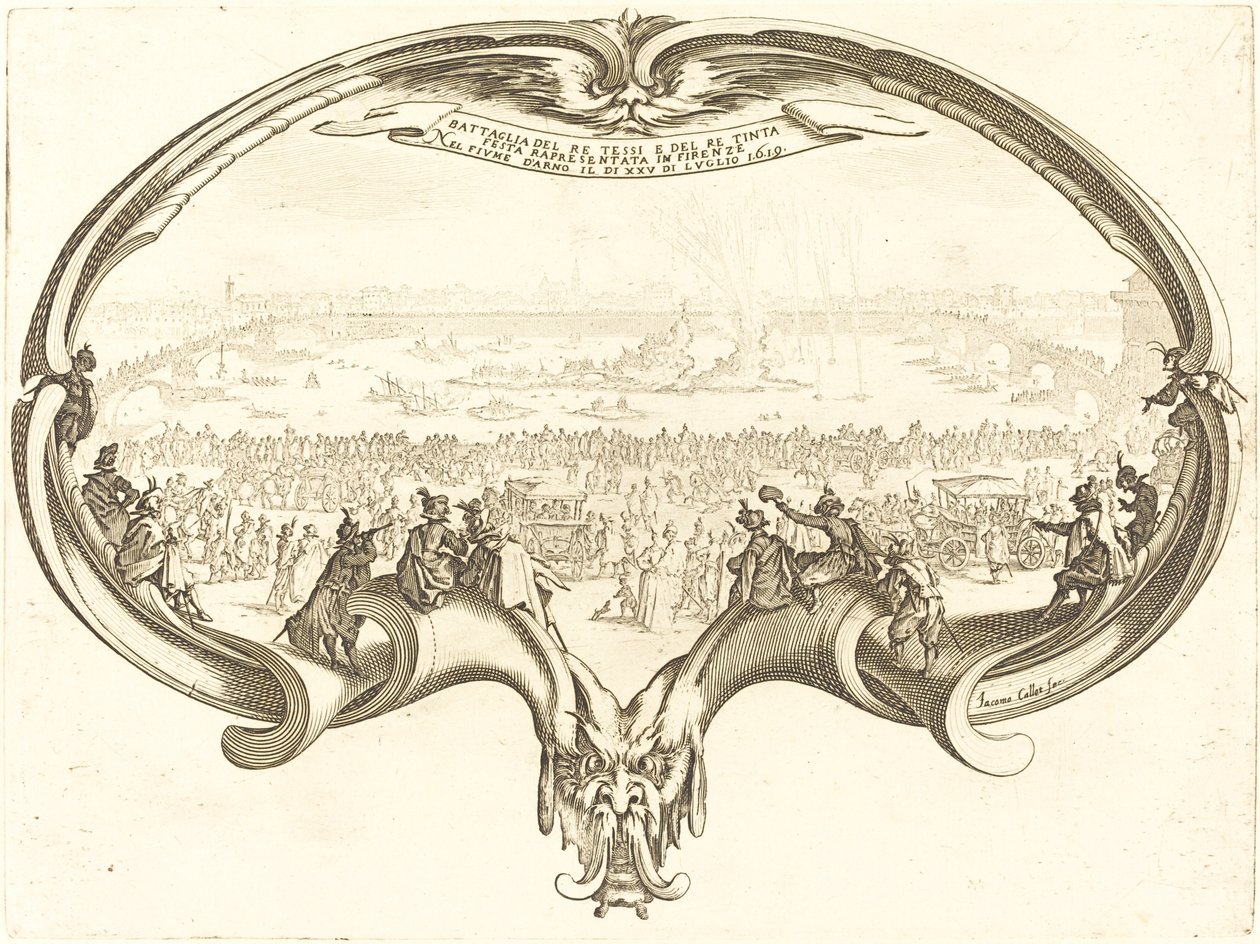 Fanen, 1619. af Jacques Callot