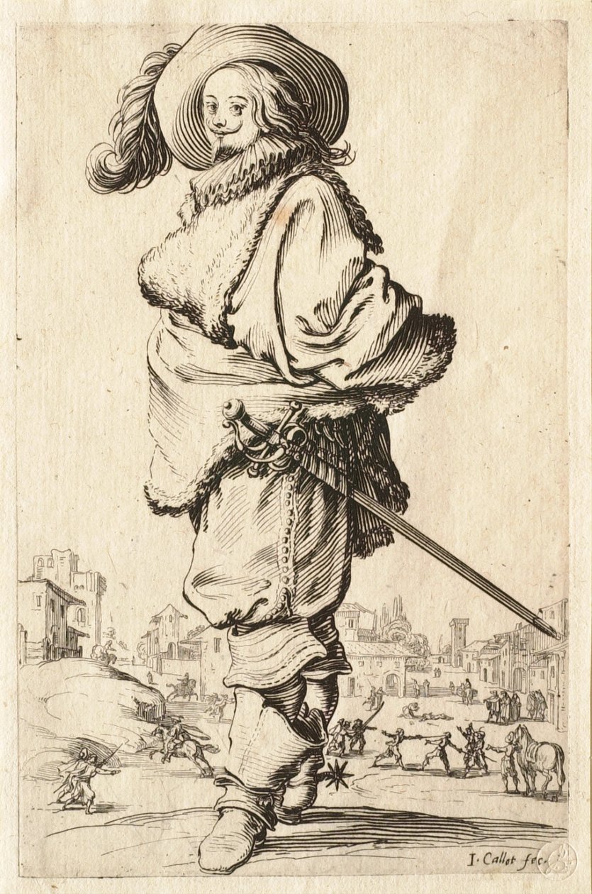Herren i pelsfrakken af Jacques Callot