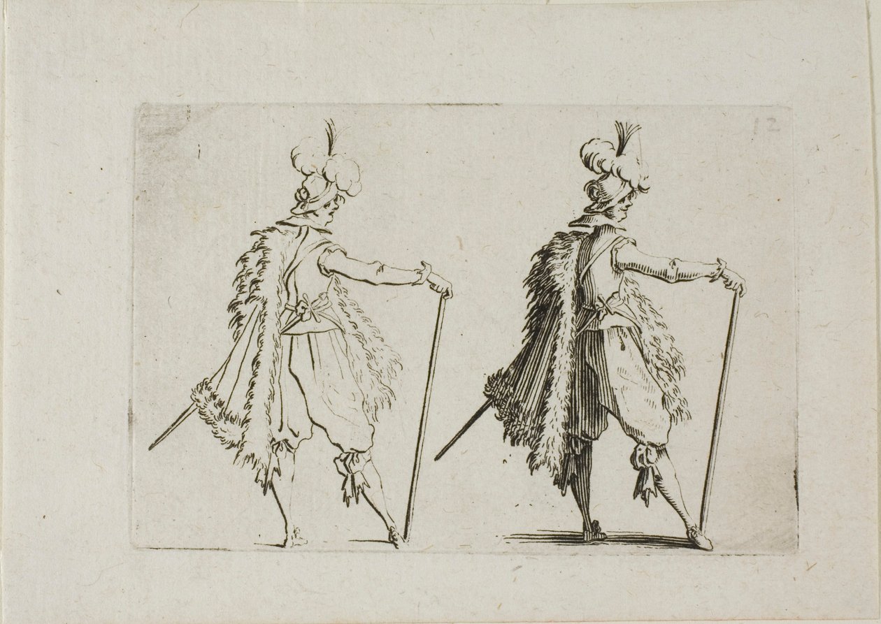 The Gentleman with a Large Cane, fra The Caprices af Jacques Callot