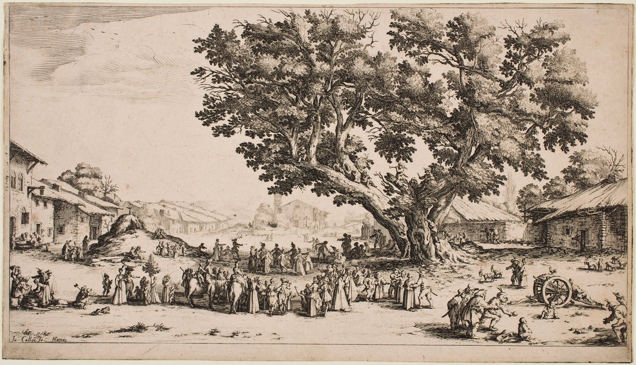Markedet i Gondreville af Jacques Callot