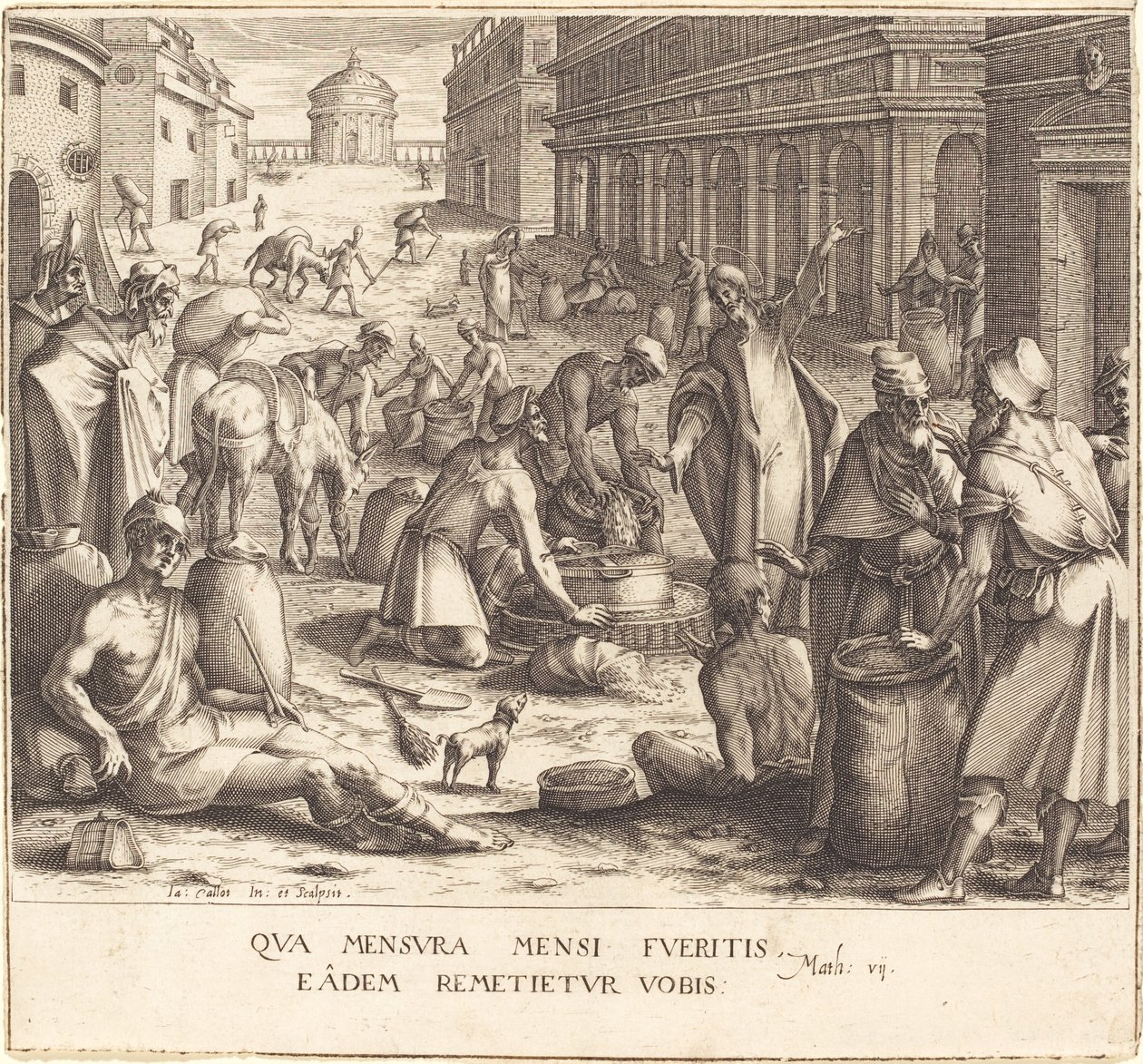 Kornvægterne af Jacques Callot