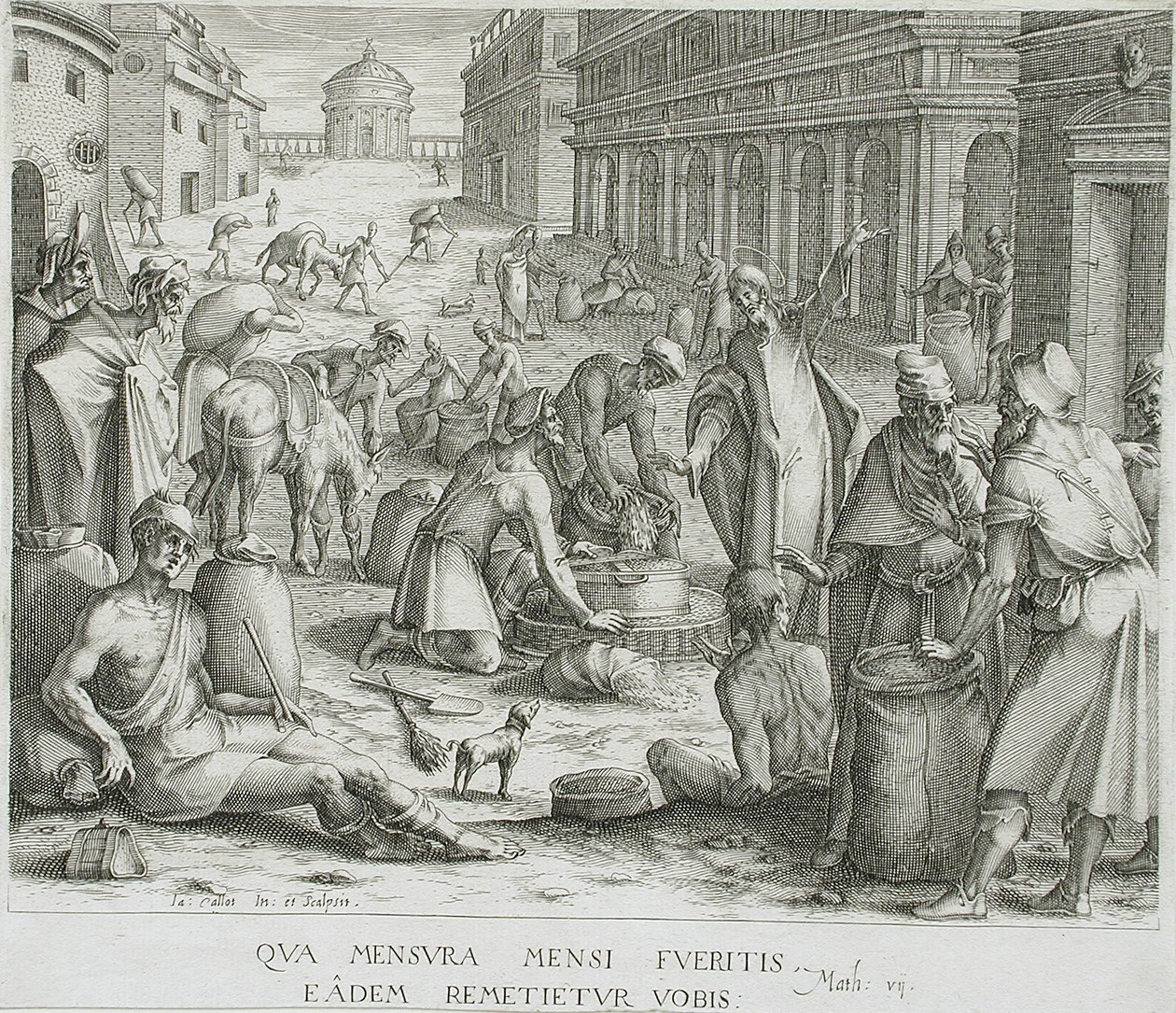 Kornvægterne af Jacques Callot