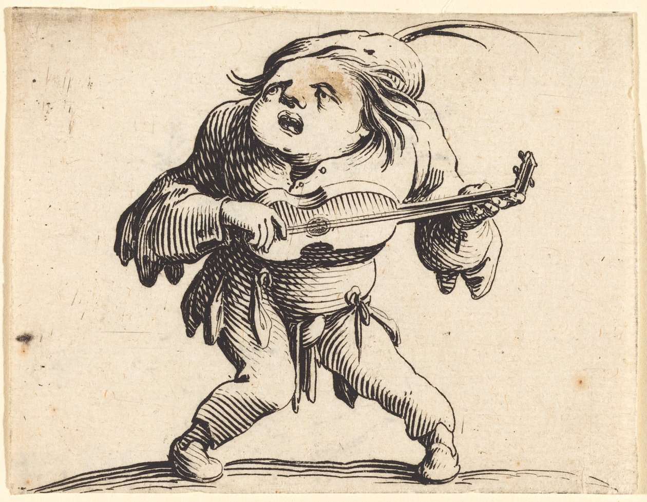 Guitarspilleren af Jacques Callot