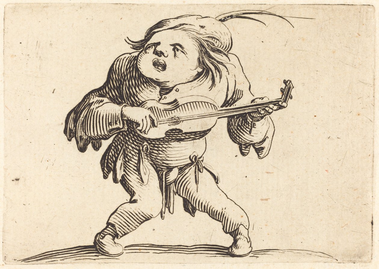 Guitarspilleren af Jacques Callot