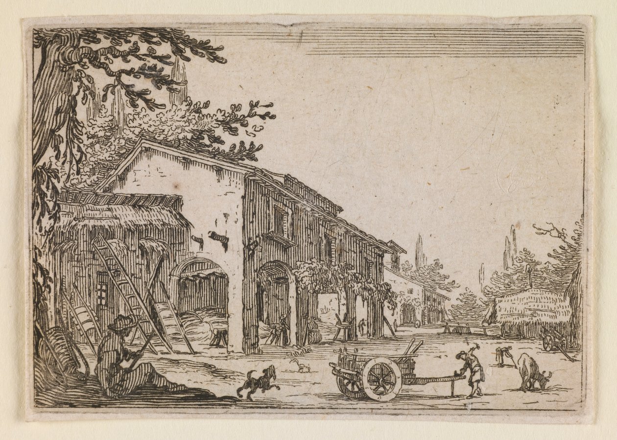 Gården, fra «Lunerne» (Nancy-udgaven) af Jacques Callot