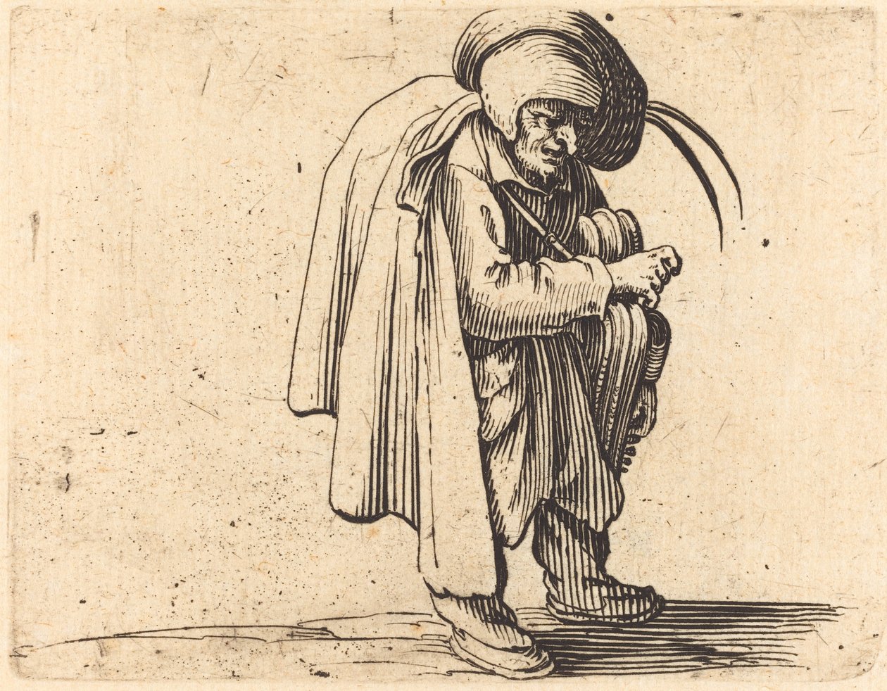 Hurdy-Gurdy-spilleren af Jacques Callot