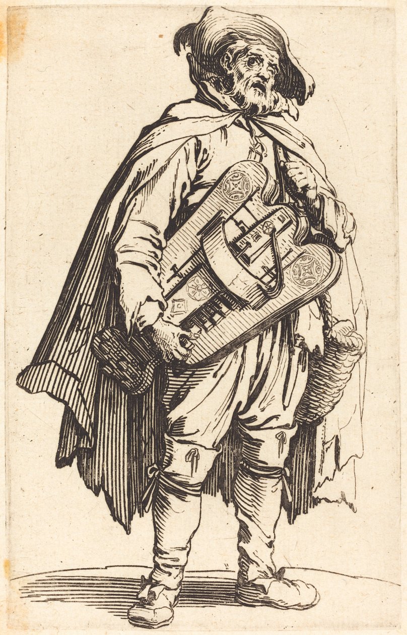 Hurdy-Gurdy-spilleren af Jacques Callot