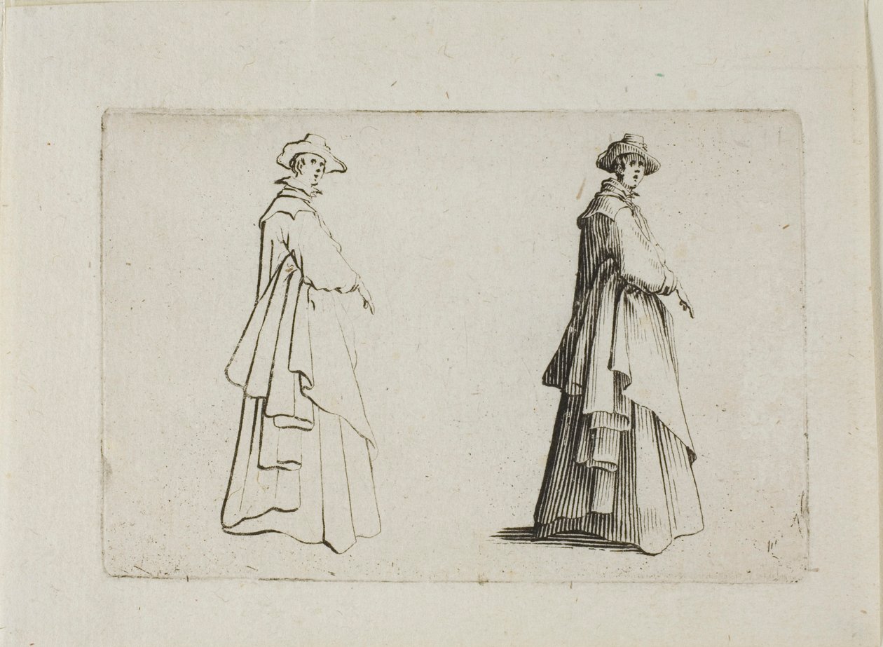 The Lady with Full Clothing, fra The Caprices af Jacques Callot