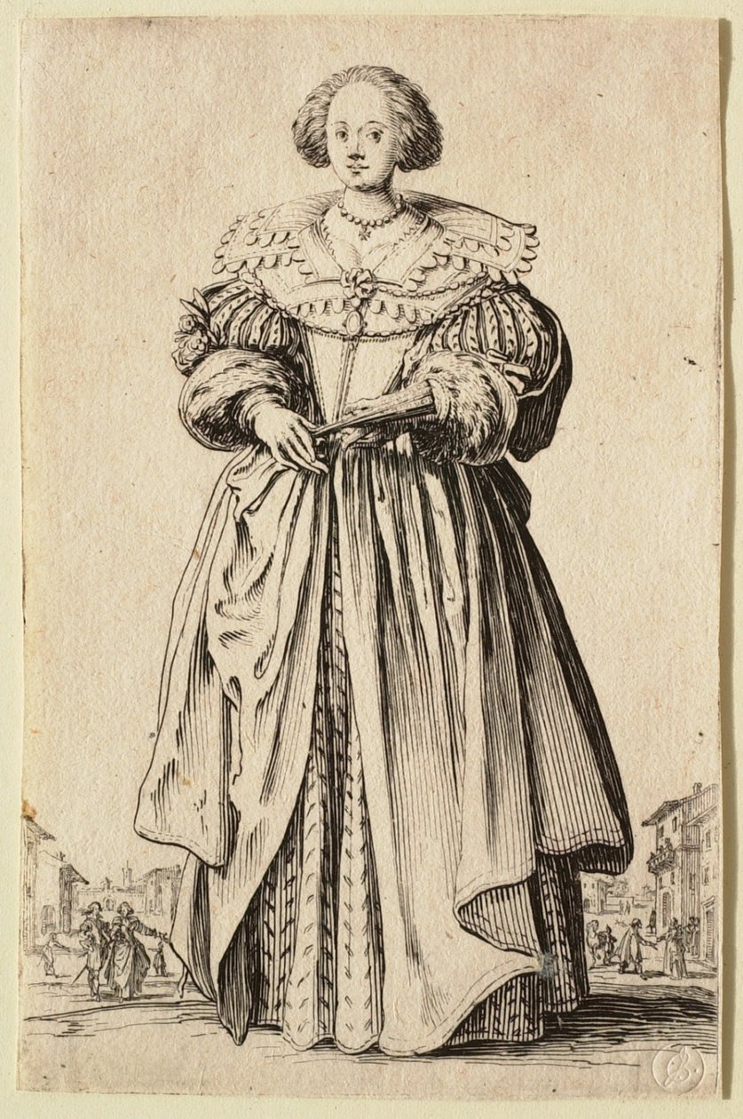 Damen med viften af Jacques Callot