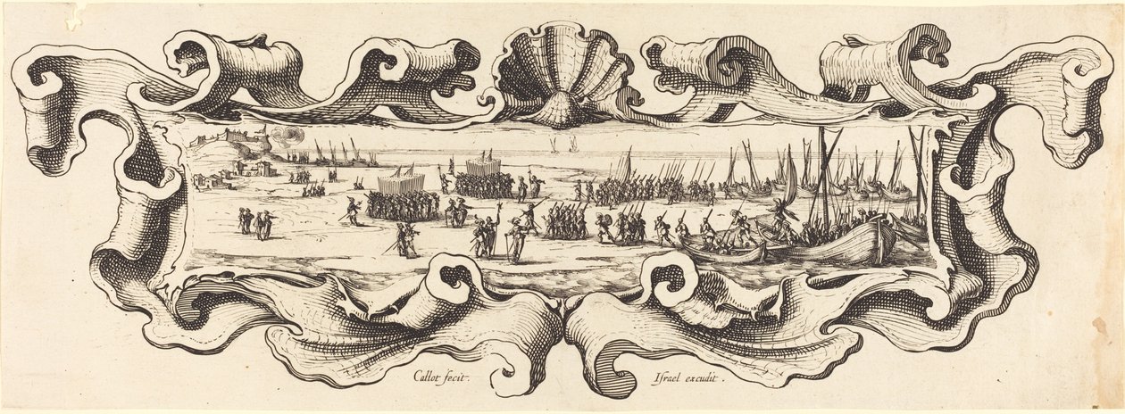 Troppernes landgang af Jacques Callot