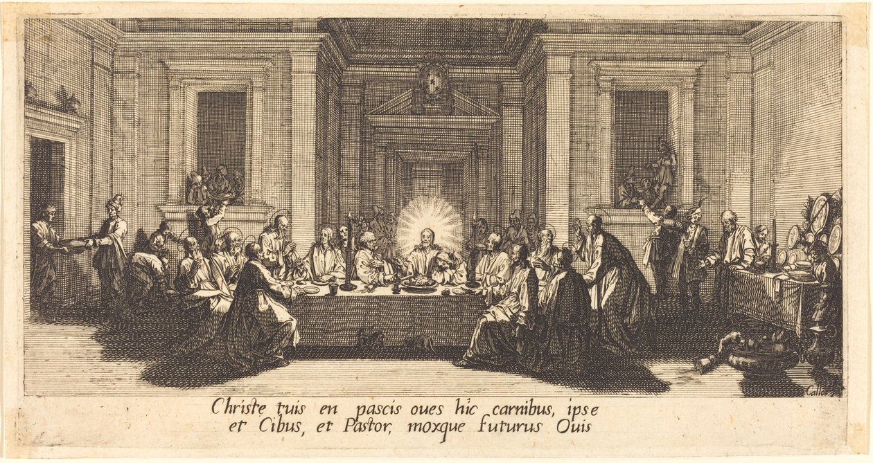 Den sidste nadver, ca. 1618. af Jacques Callot