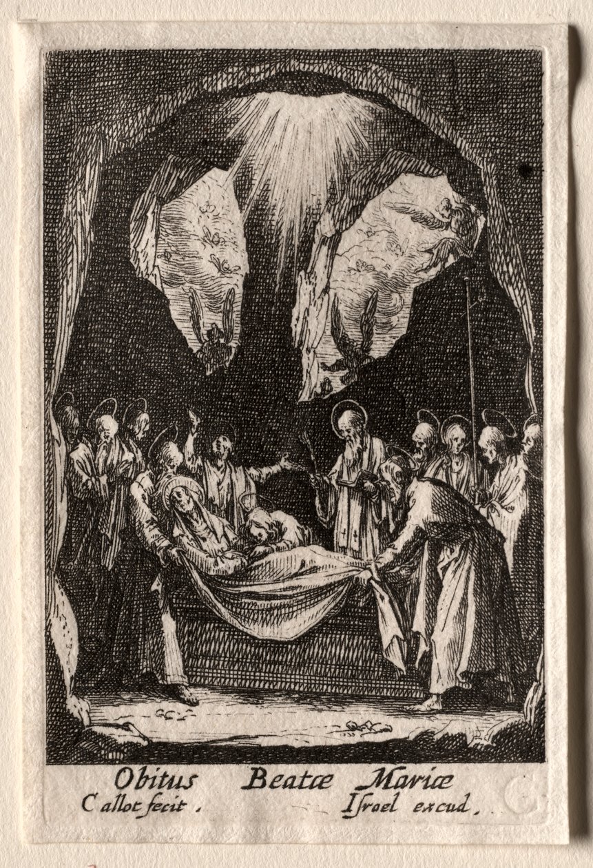 Jomfruens liv: Jomfruens gravlæggelse af Jacques Callot