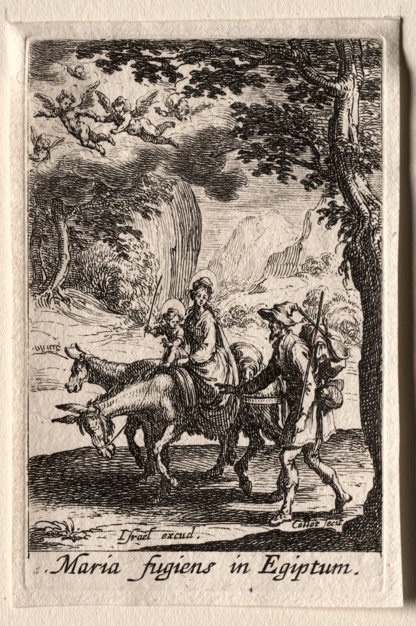 The Life of the Virgin: Flugten til Egypten. af Jacques Callot