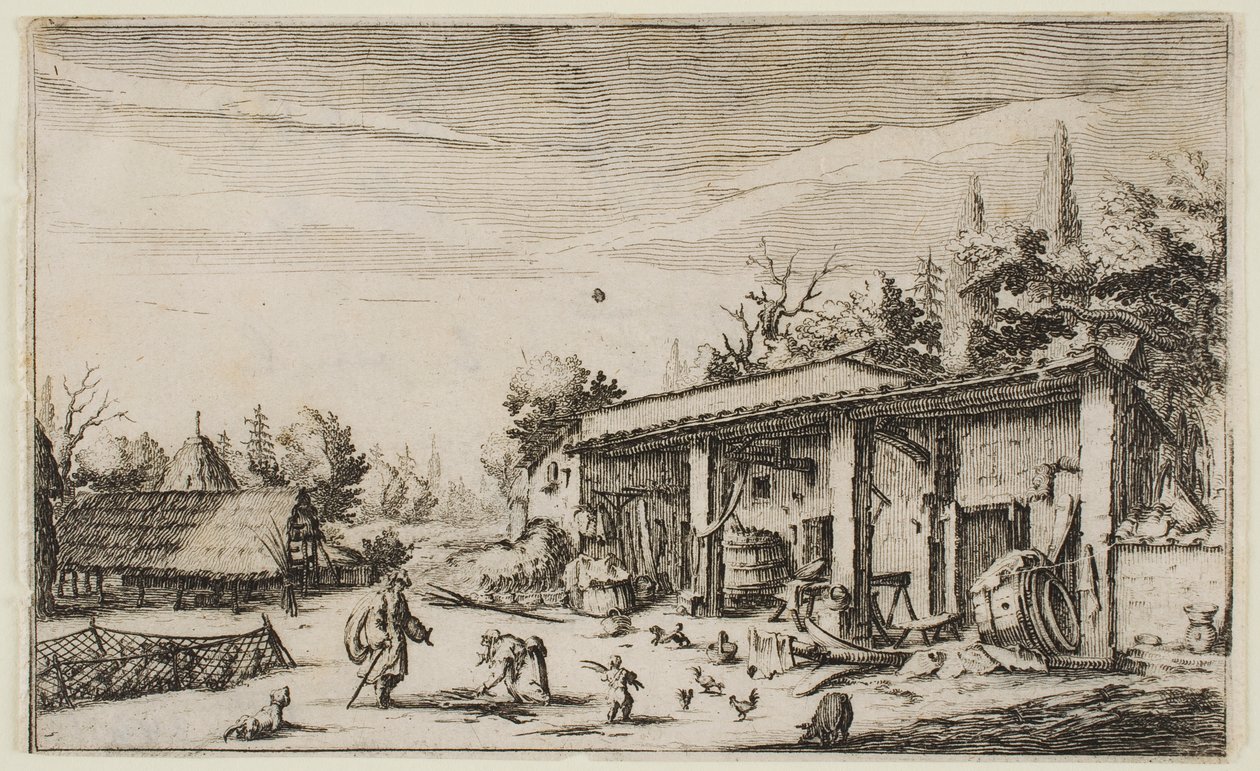 Den lille gård af Jacques Callot