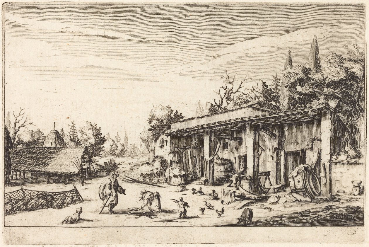 Den lille gård af Jacques Callot
