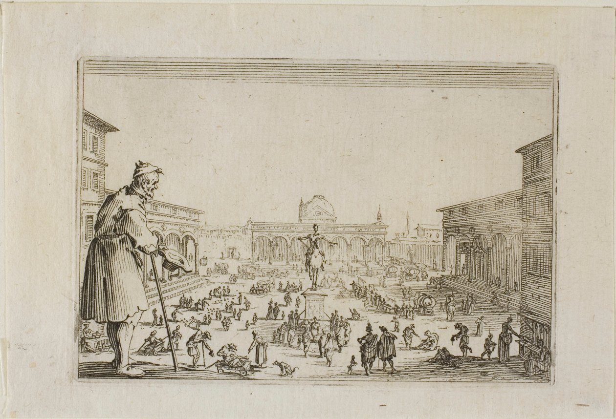 Marchen fra Bebudelsespaladset til Firenze, fra Caprices af Jacques Callot