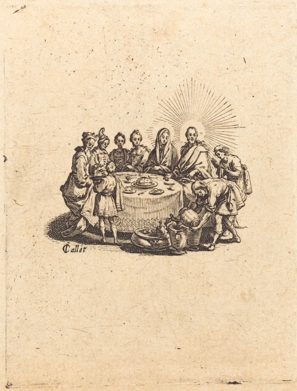 Ægteskabet i Kana af Jacques Callot