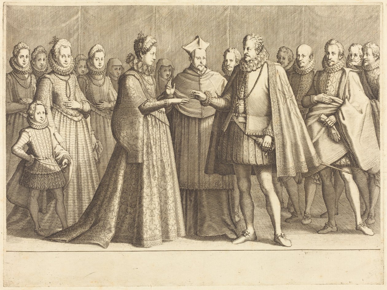 Ferdinando og Christine af Lorraines bryllup af Jacques Callot