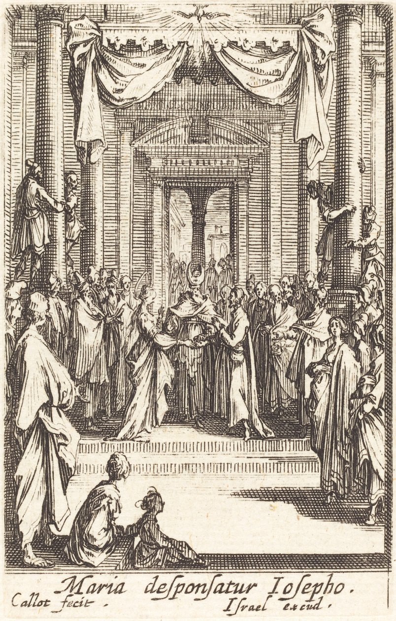 Jomfruens ægteskab af Jacques Callot