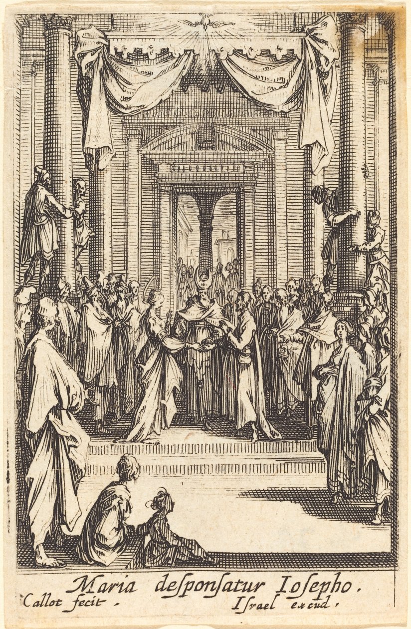 Jomfruens ægteskab, i eller efter 1630. af Jacques Callot