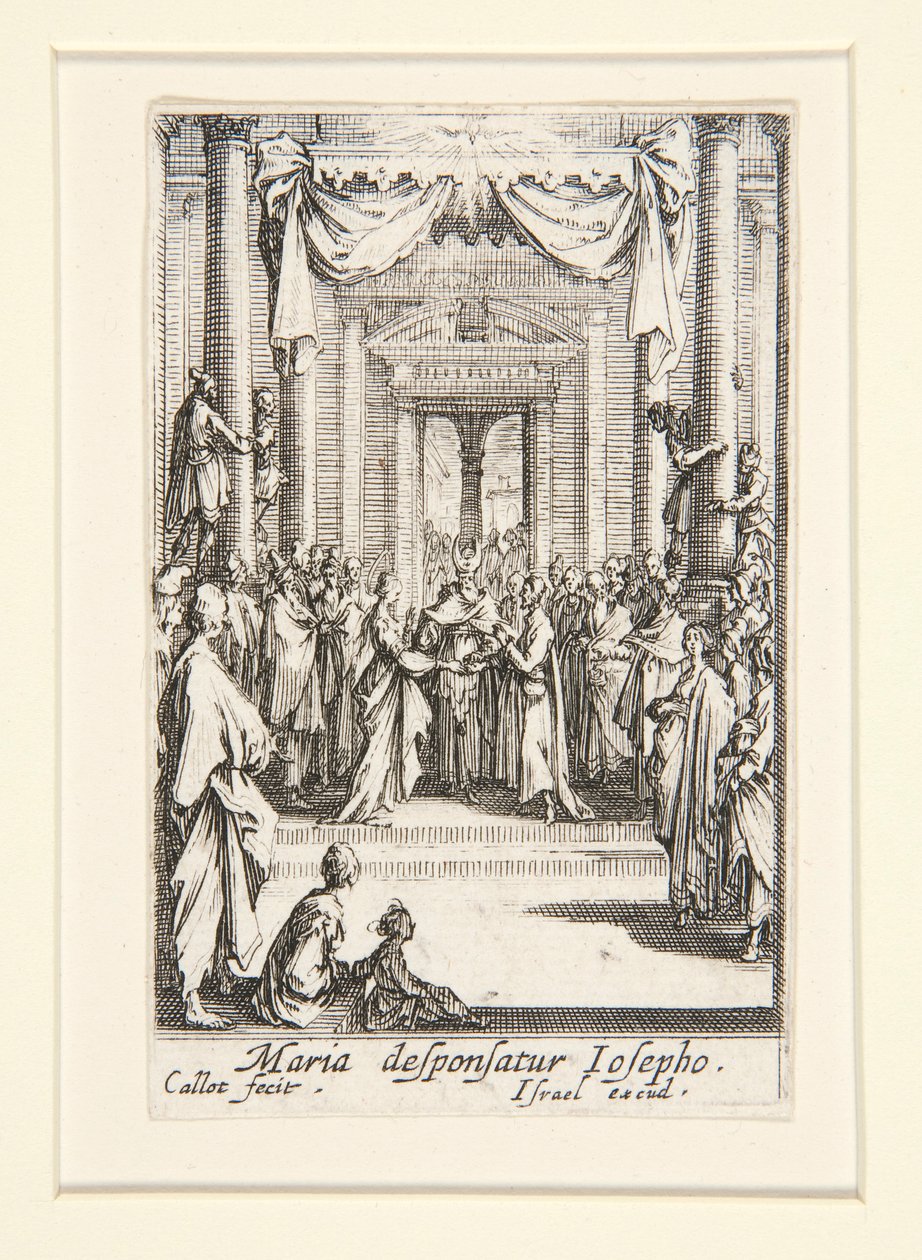 Jomfruens ægteskab, nr. 4 fra Jomfruens liv af Jacques Callot