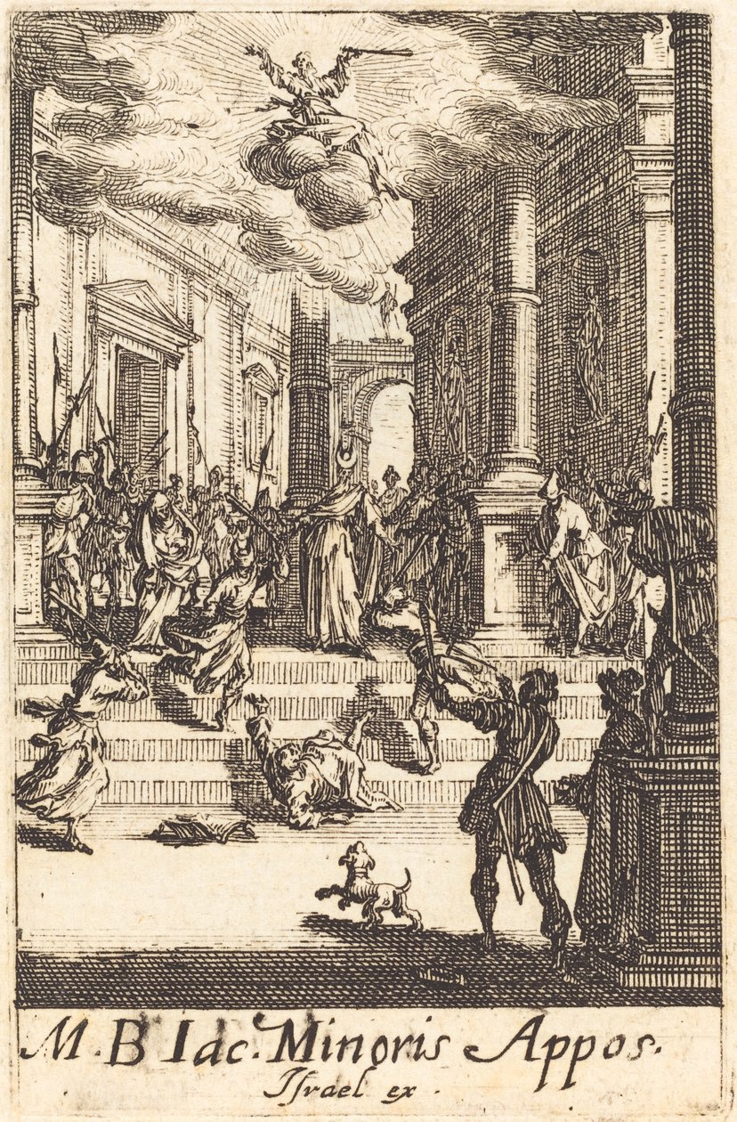 Saint James Minors martyrium af Jacques Callot