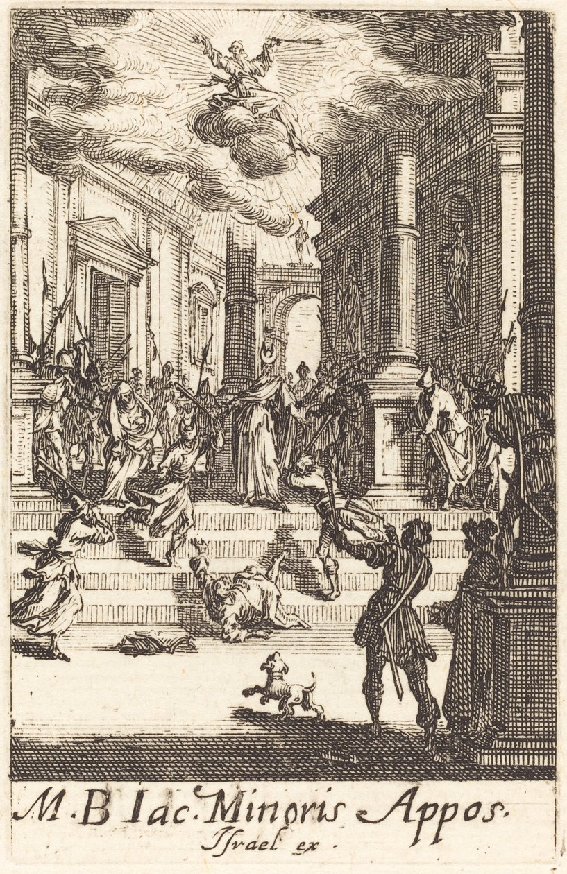 The Martyrium of Saint James Minor, ca. 16341635. af Jacques Callot