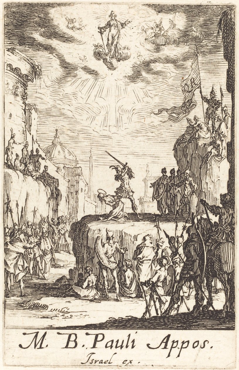 Sankt Pauls martyrium, ca. 16341635. af Jacques Callot