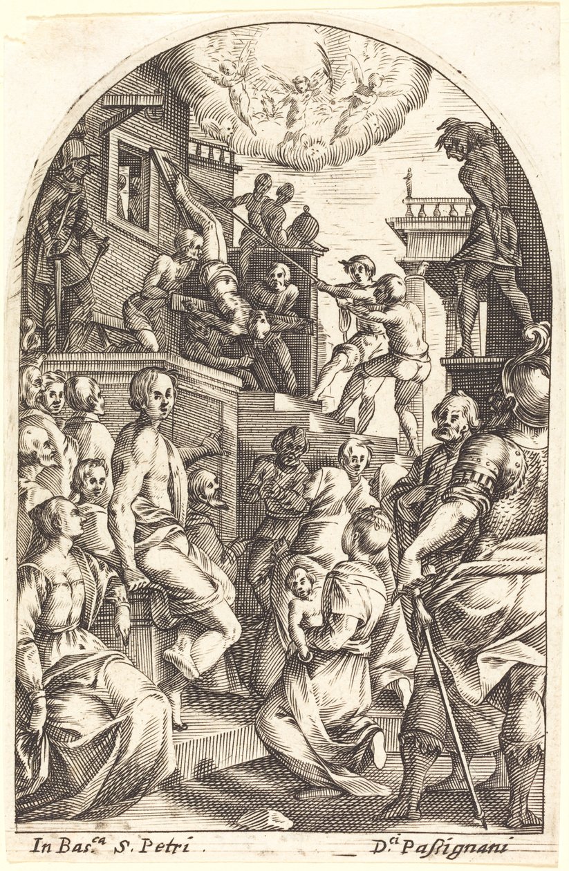 Sankt Peters martyrium af Jacques Callot