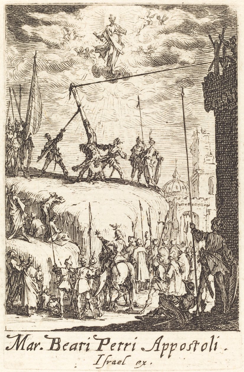 Sankt Peters martyrium, ca. 16341635. af Jacques Callot