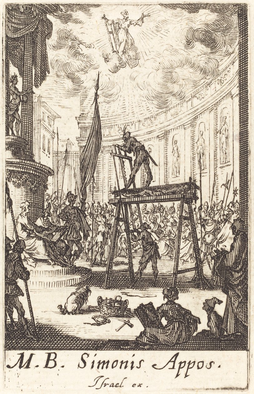 Sankt Simons martyrium af Jacques Callot