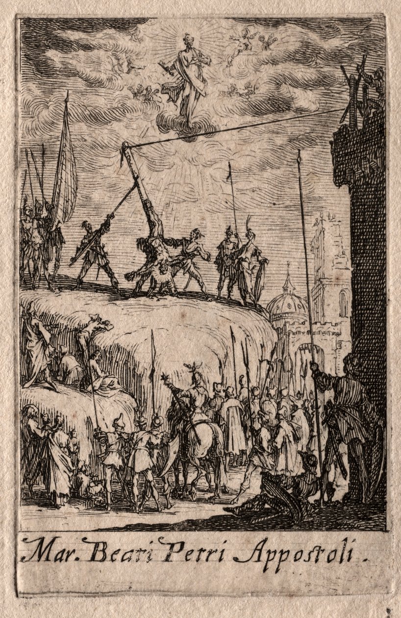 Apostlenes martyrium: Sankt Peter af Jacques Callot