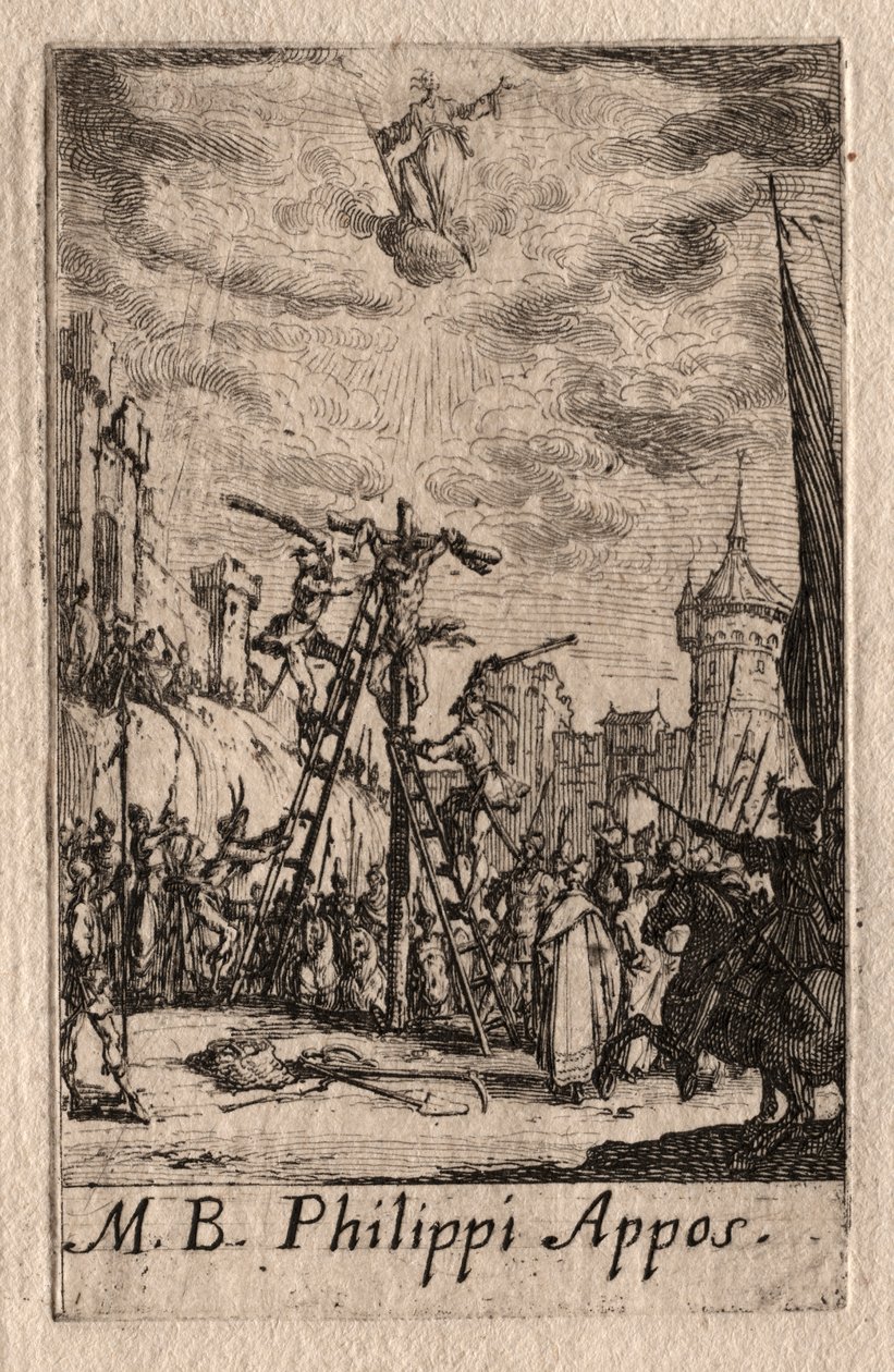 Apostlenes martyrium: Sankt Filip af Jacques Callot